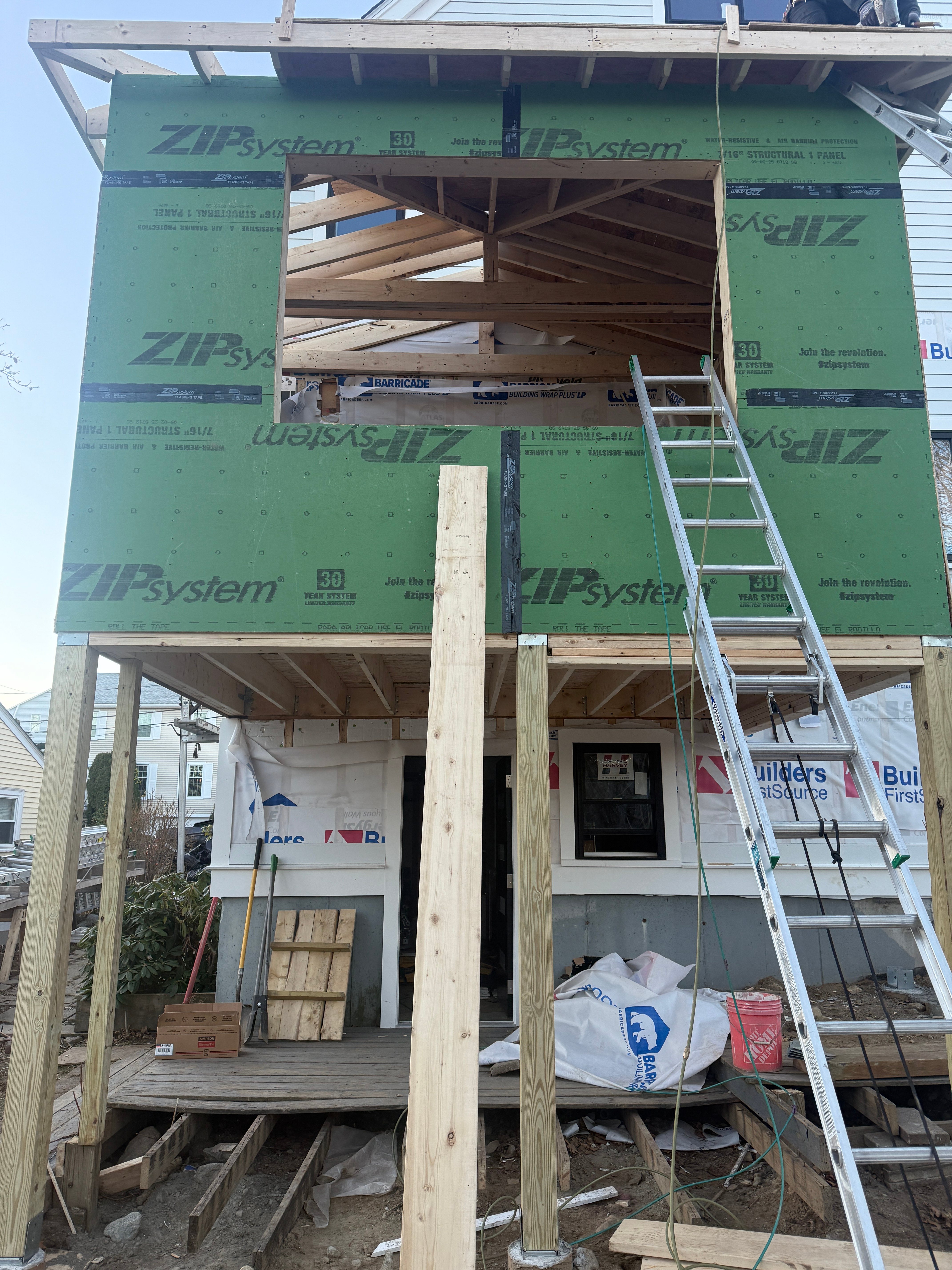 Floor Joist Framing - Elevated Addition Structure