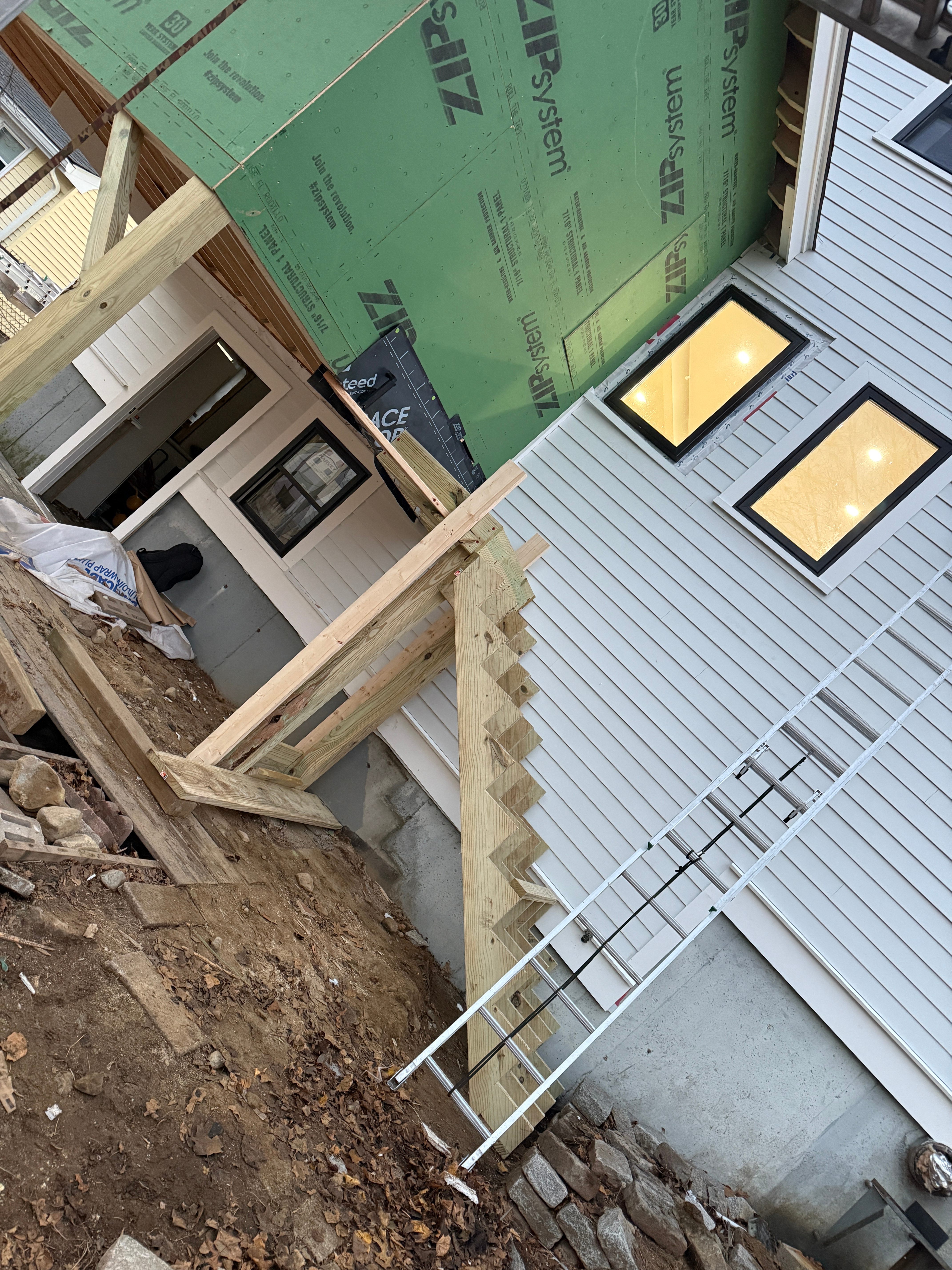 Custom Deck and Staircase - Exterior Carpentry Construction