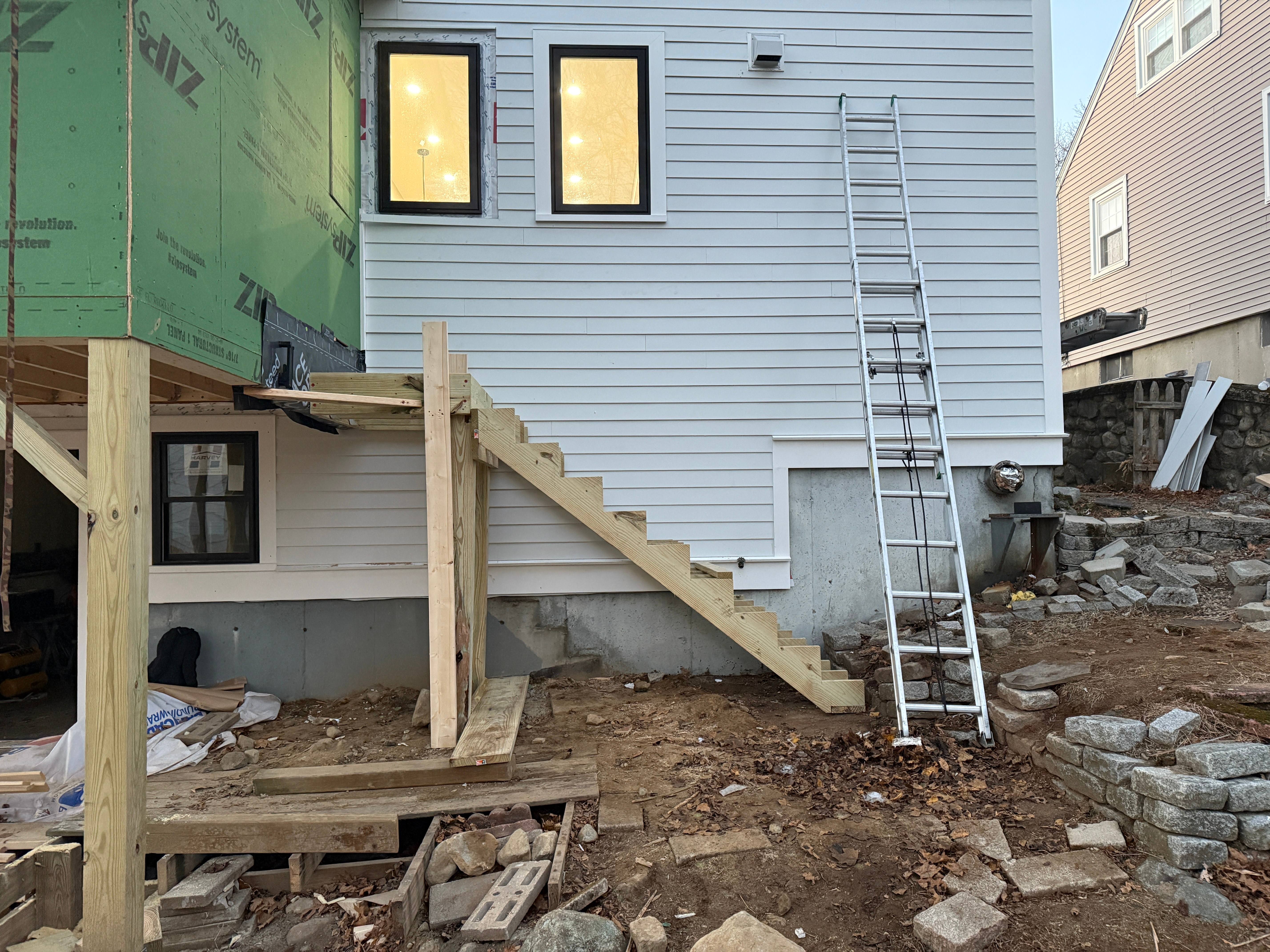 Second Story Deck Access - Custom Staircase Installation
