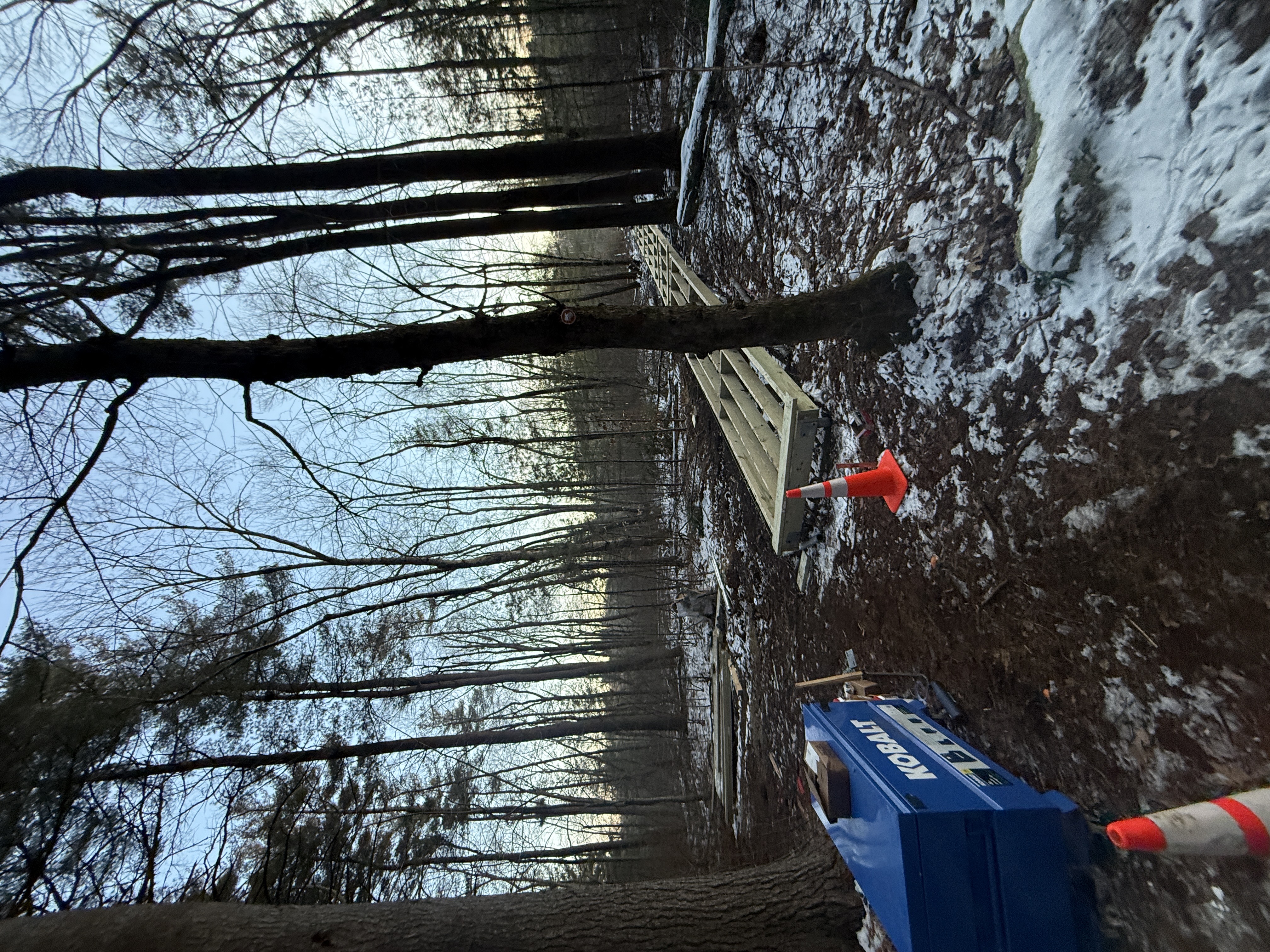 Construction Site Setup - Foundation Work in Progress